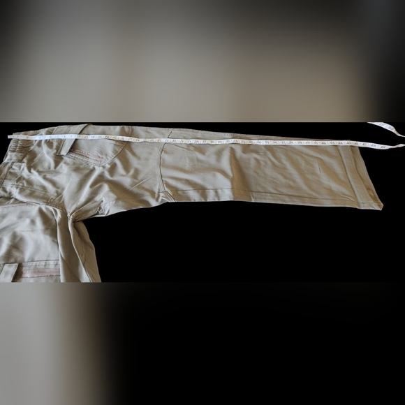 Mens new khaki cargo work pants size Large - Picture 11 of 12